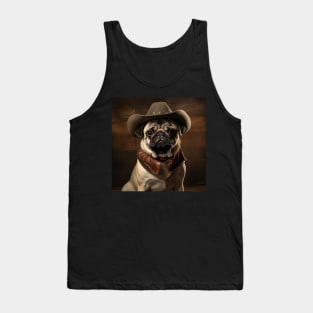 Cowboy Dog - Pug Tank Top